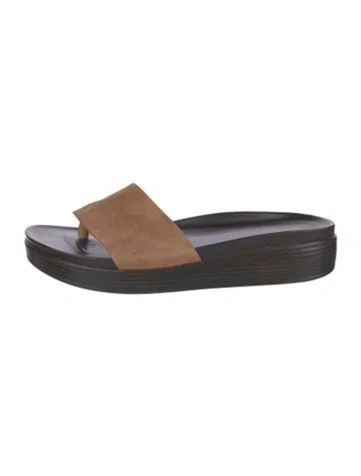 Pre-owned Donald Pliner Suede Slides
