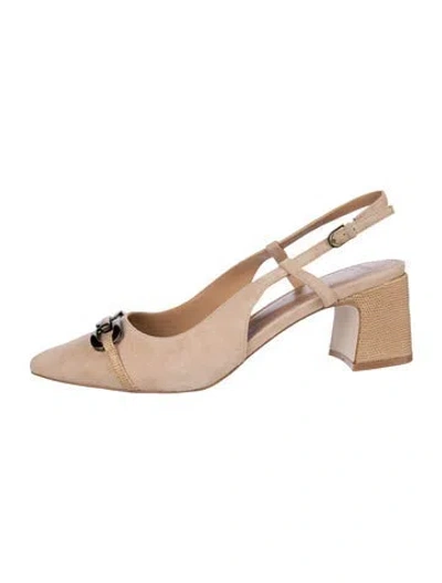 Pre-owned Donald Pliner Suede Slingback Pumps