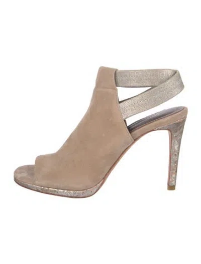 Pre-owned Donald Pliner Suede Slingback Pumps In Neutrals