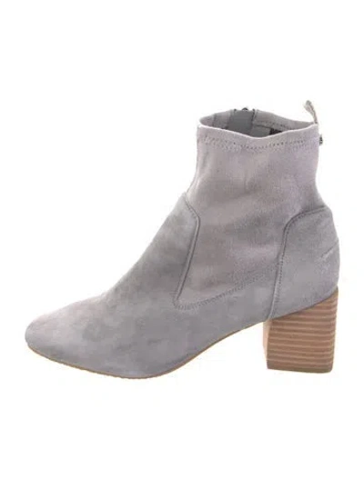 Pre-owned Donald Pliner Suede Sock Boots In Gray