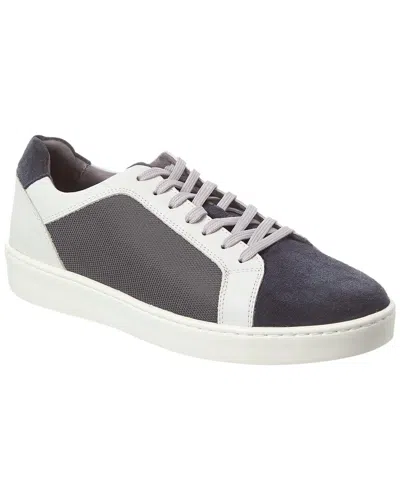 DONALD PLINER SUEDE-TRIM SNEAKER