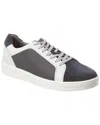 Donald Pliner Suede-trim Sneaker In Black