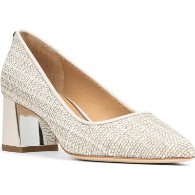 Donald Pliner Suzette Block Heel Pump In Silver