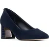 Donald Pliner Suzette Pointed Toe Pump In Blue