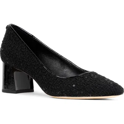 Donald Pliner Suzette Pointed Toe Pump In Black Bouclé