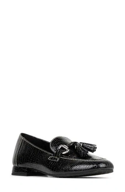 Donald Pliner Tassel Loafer In Black
