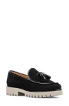Donald Pliner Tassel Loafer In Black