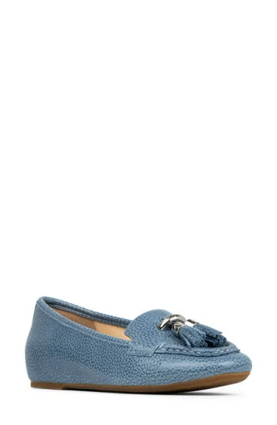 Donald Pliner Tassel Loafer In Blue