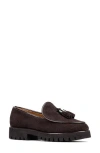 Donald Pliner Tassel Loafer In Dark Brown