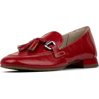 Donald Pliner Tassel Loafer In Red