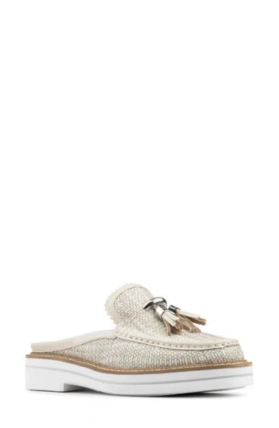 Donald Pliner Tassel Mule In Gray