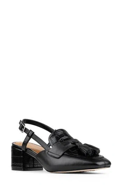 Donald Pliner Tassel Slingback Pump In Black
