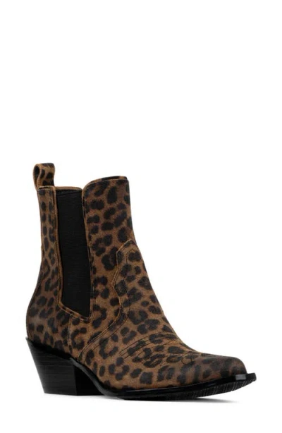 Donald Pliner Tayden Western Chelsea Boot In Brown