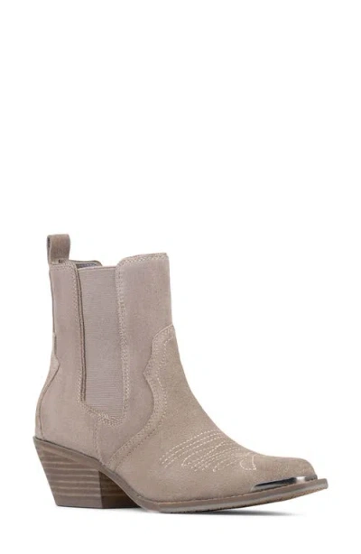 Donald Pliner Tayden Western Chelsea Boot In Gray