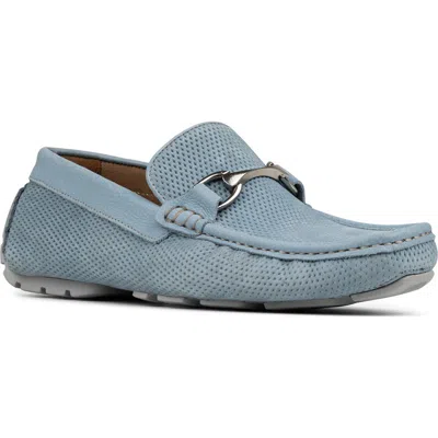 Donald Pliner Textured Horsebit Loafer In Blue