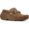 Donald Pliner Textured Horsebit Loafer In Brown