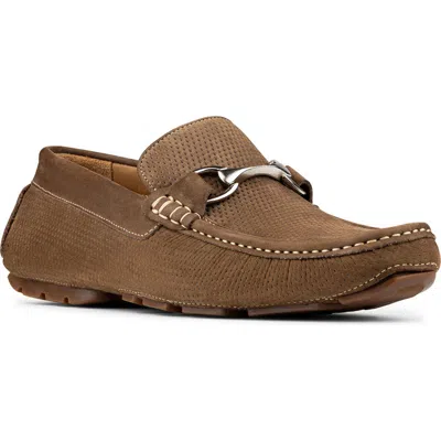 Donald Pliner Textured Horsebit Loafer In Brown