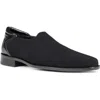 Donald Pliner Textured Square Toe Slip-on In Black