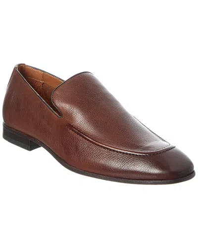 Donald Pliner Tristan Leather Loafer In Brown