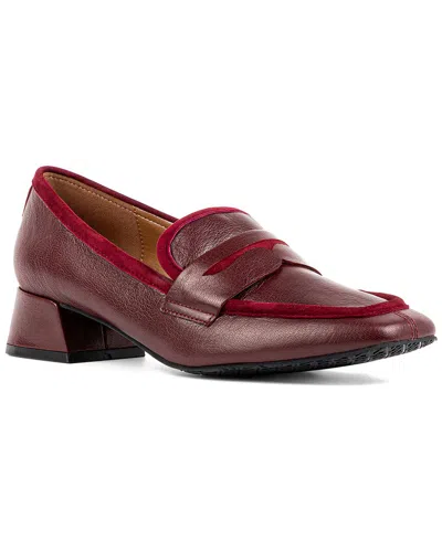 Donald Pliner Penny Loafer Pump In Bordeaux