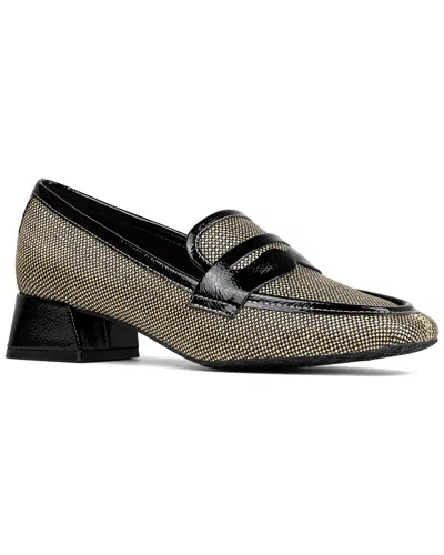 DONALD PLINER TRISTINAR RAFFIA LOAFER PUMP