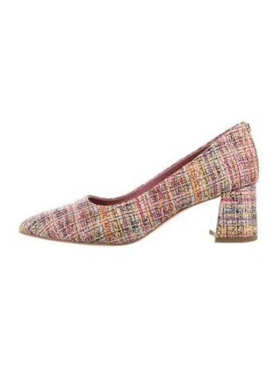 Pre-owned Donald Pliner Tweed Tweed Pattern Pumps In Multi