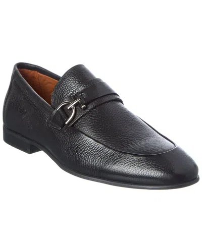 Donald Pliner Uday Leather Loafer In Black