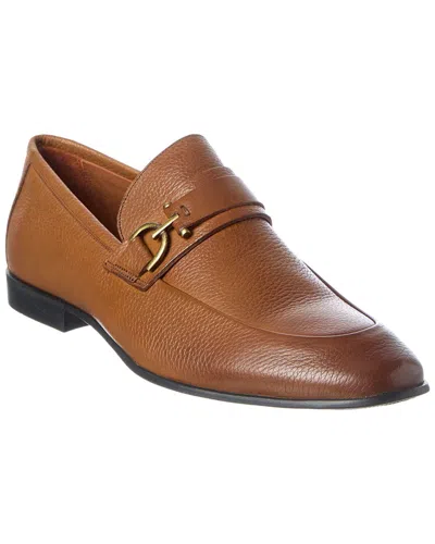 Donald Pliner Uday Leather Loafer In Brown