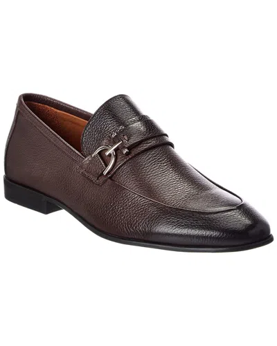 Donald Pliner Uday Leather Loafer In Brown