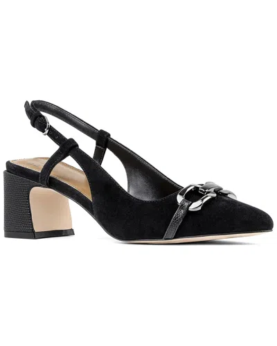 Donald Pliner Varya Suede Slingback In Black