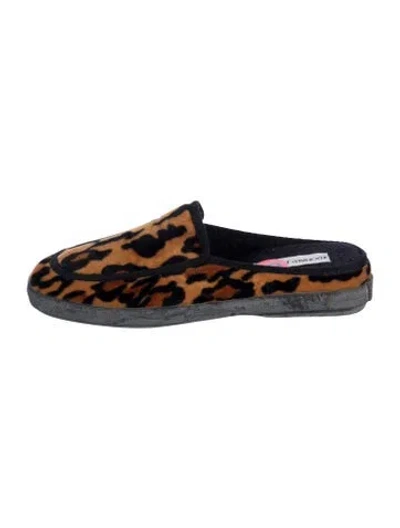 Pre-owned Donald Pliner Velvet Animal Print In Multicolor