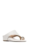 Donald Pliner Vesna Toe Loop Wedge Sandal In White