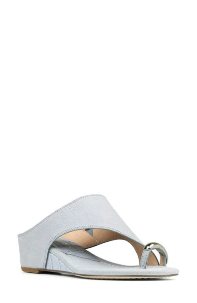 Donald Pliner Vesnaspan Wedge Slide Sandal In Light Blue