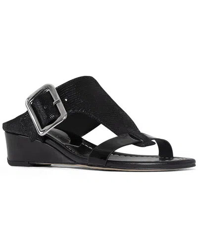 Donald Pliner Vine Leather Sandal In Black