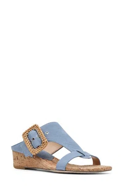 Donald Pliner Vine Wedge Sandal In Denim