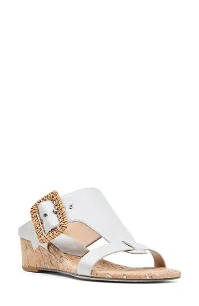 Donald Pliner Vine Wedge Sandal In Silver