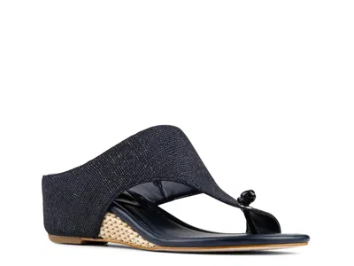 Donald Pliner Vivika Wedge Sandal In Blue