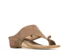 Donald Pliner Toe Loop Wedge Sandal In Brown