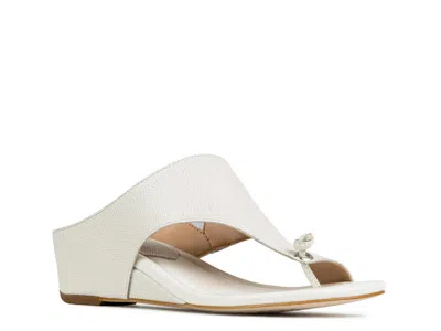 Donald Pliner Vivika Wedge Sandal In White