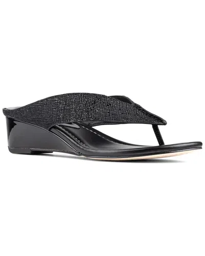 Donald Pliner Vylette Leather Sandal In Black