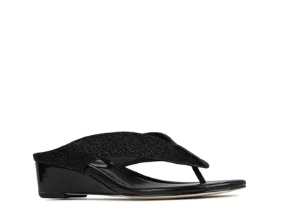 Donald Pliner Vylette Wedge Sandal In Black
