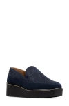 Donald Pliner Wallis Wedge Loafer In Blue