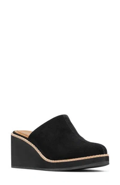 Donald Pliner Wedge Mule In Black