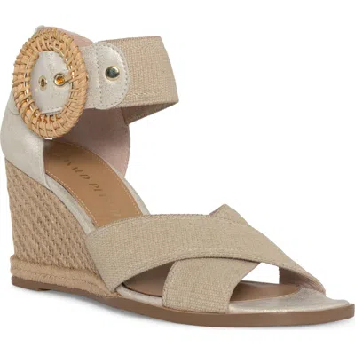 Donald Pliner Women's Ankle Strap Crisscross High Heel Sandals In Platino