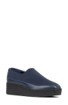 Donald Pliner Wedge Slip-on Loafer In Navy