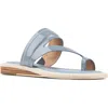 Donald Pliner Wedge Toe Loop Sandal In Blue
