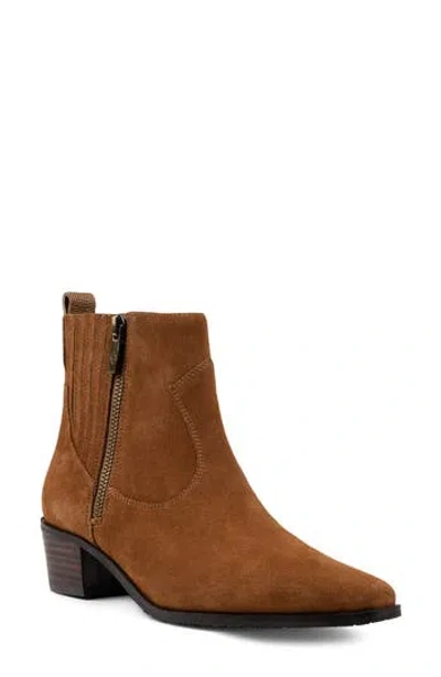 Donald Pliner Western Bootie In Saddle