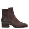 Donald Pliner Azia Bootie In Dark Brown Suede