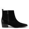 Donald Pliner Banks Suede Boot In Black
