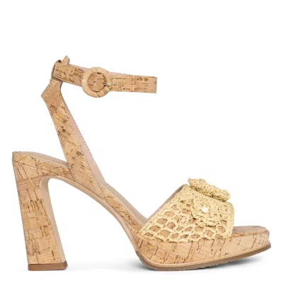 Donald Pliner Women Baybi Natural Crochet Casual In Neutral
